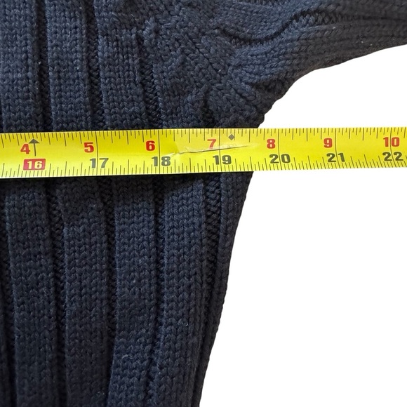 Classiques Entier Black 100% Pure New Wool Mini Sweater Dress Turtleneck M - Picture 3 of 8